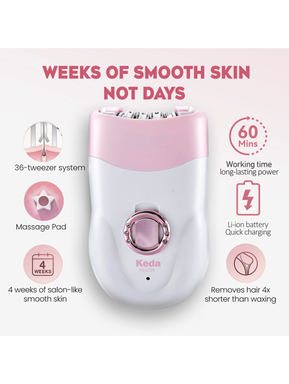 قطعة واحدة من إبلاتور شعر المرأة وقاطع شعر لإزالة شعر الإبط ، إبلاتور للنساء ، ماكينة حلاقة وتشذيب للنساء ، لاسلكي ، قابل للشحن ، شحن سريع ، هدايا عيد الميلاد ، أفضل هدية للحبيب