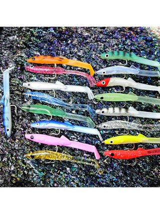 17 قطعة طعم سميك صرصور طري، مجموعة طعم ناعم، طعم سمك، معدات صيد السمك الناعمة للطعوم وطعم قنديل البحر والقاطوس