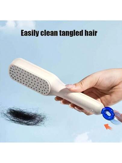 فرشاة شعر سحرية قابلة للفصل ، مشط قابل للتلسكوب صديق للفروة الرأس ، فرشاة تدليك محمولة مضادة للكهرباء الساكنة ، فك تشابك الشعر السلس للاستخدام المنزلي ، فرشاة شعر مدلكة ضرورية مضادة للكهرباء الساكنة وسهلة التنظيف لجميع أنواع الشعر! قابلة للسحب...