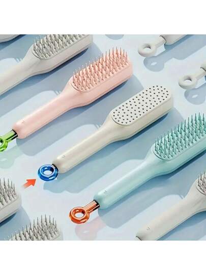 فرشاة شعر سحرية قابلة للفصل ، مشط قابل للتلسكوب صديق للفروة الرأس ، فرشاة تدليك محمولة مضادة للكهرباء الساكنة ، فك تشابك الشعر السلس للاستخدام المنزلي ، فرشاة شعر مدلكة ضرورية مضادة للكهرباء الساكنة وسهلة التنظيف لجميع أنواع الشعر! قابلة للسحب...