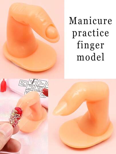 2/4/5/10 قطعة من الأظافر الصناعية لممارسة فن أظافر اليد، موديل عرض أظافر تدريب فني، الخيار الأول للمبتدئين، تستخدم لتدريب فن أظافر وللعرض الديكوري