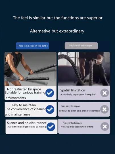 قطعة واحدة من معدات اللياقة البدنية متعددة الوظائف كاسلك حبل صراع لاسلكي، أداة تدريب القوة للرجال، مناسب للمنزل والخارج والنادي الرياضي، هدية رائعة للأب! اكسسوارات نادي اللياقة البدنية