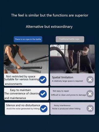 قطعة واحدة من معدات اللياقة البدنية متعددة الوظائف كاسلك حبل صراع لاسلكي، أداة تدريب القوة للرجال، مناسب للمنزل والخارج والنادي الرياضي، هدية رائعة للأب! اكسسوارات نادي اللياقة البدنية