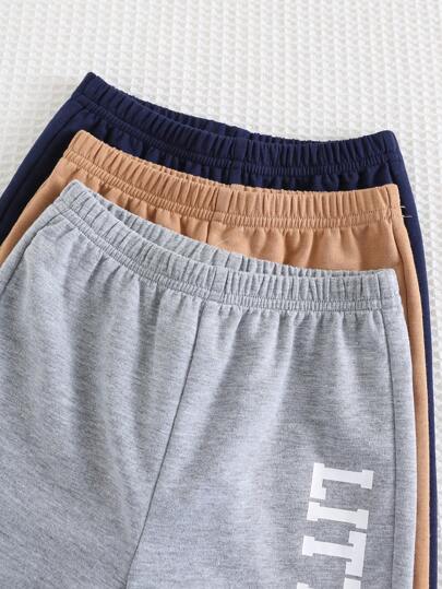 Cozy Pixies 3 قطع مجموعة بناطيل طفل ملائمة أولي مطاطية الخصر، بأنماط أحرف مُحاكة بالأسلوب الكاجوال