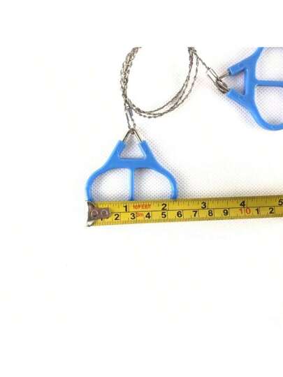 1 قطعة المنشار السلسلي المحمول الصغير - منشار بدوي مناسب للتخييم والصيد والبستنة والحالات الطارئة في الهواء الطلق