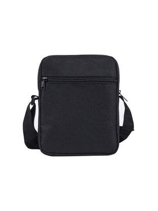 حقيبة كتف صغيرة مطبوعة من الوجه الواحد بنمط الغراب الأسود (طباعة مسطحة 2D)