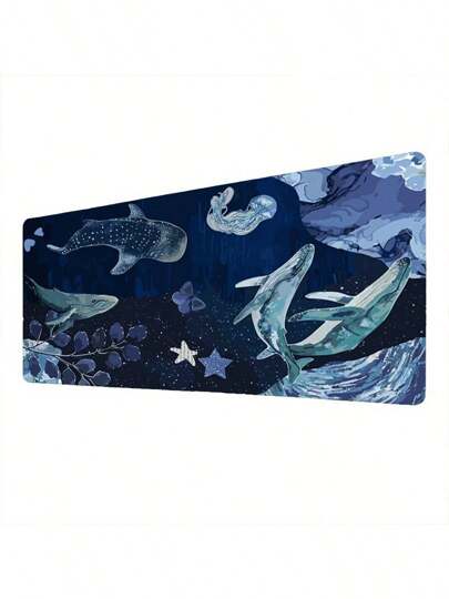 وسادة فأرة كبيرة بتصميم حوت كرتوني، لوح مكتب متعدد الأحجام، وسادة مطاطية مضادة للانزلاق، لوازم مكتبية لمنزل، المدرسة والمكتب، هدايا للنساء والرجال والأصدقاء والعائلة للعودة للمدرسة