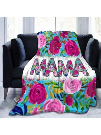 بطانية ناعمة ودافئة ذات نمط وردة، بطانية خفيفة مناسبة للأريكة والسرير والمكتب والخارج، هدية مثالية لجميع المناسبات، وسادة فلانيل متعددة الاستخدامات، عطلات نهاية الأسبوع، الحيوانات الأليفة المكتب