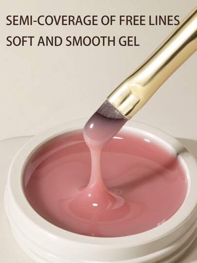 1 قطعة/20جرام طبقة أساس هلامية للأظافر، جل مبني شفاف وزهري لتقوية وإنشاء أفضل شكل للأظافر، قلم مزدوج الرأس للبناء، طلاء أظافر جيل للتقوية، قابل للإزالة بالنقع تحت أشعة فوق البنفسجية أو LED، هدايا عيد الأم للنساء