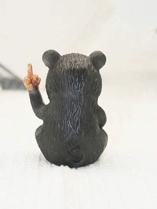 تمثال إصبع الوسط الطريف المصنوع من الراتنج لديكور طاولة المكتب، إكسسوارات حديقة مصغرة، حرف راتنجية إبداعية