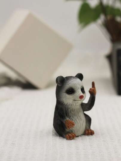 تمثال إصبع الوسط الطريف المصنوع من الراتنج لديكور طاولة المكتب، إكسسوارات حديقة مصغرة، حرف راتنجية إبداعية