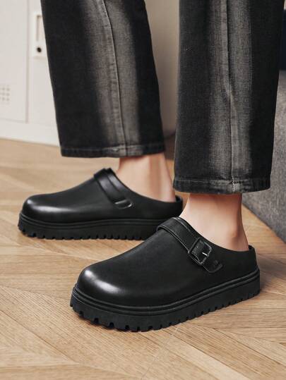 أحذية رجالية مسطحة بلا كعب سهلة الارتداء، كاجوال، أعمال، وتصميم عتيق، كراسي مسطحة بلا كعب