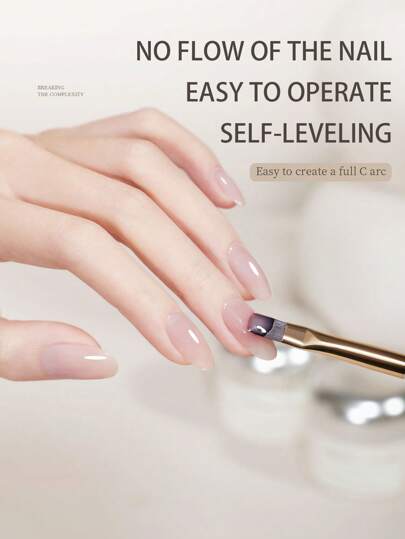 1 قطعة/20جرام طبقة أساس هلامية للأظافر، جل مبني شفاف وزهري لتقوية وإنشاء أفضل شكل للأظافر، قلم مزدوج الرأس للبناء، طلاء أظافر جيل للتقوية، قابل للإزالة بالنقع تحت أشعة فوق البنفسجية أو LED، هدايا عيد الأم للنساء