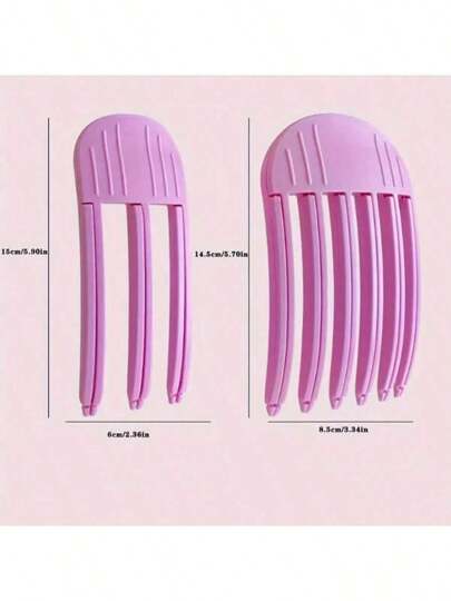 قطعة واحدة من مشابك تصفيف الشعر، تستخدم لإضافة الحجم وإبراز التشكيل، مشبك مثبت لوسادة الشعر العالية، أداة تسريح الشعر اليومية