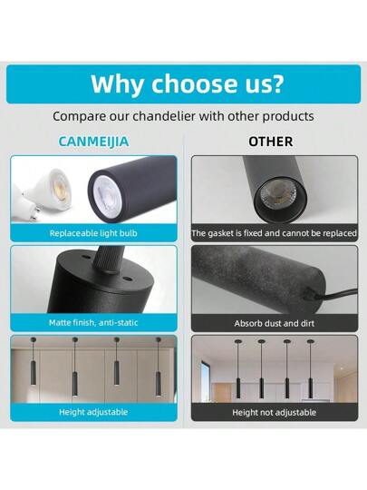 ضوء بقعة GU10 بطراز معدني قديم للسقف المنخفض، مصباح معلّق إسطواني قابل للتعديل باللون الأسود/الأبيض، متوافق مع مصدر إضاءة GU10، جهد كهربائي 85 فولت - 265 فولت، سهل التركيب، بدون وميض، مناسب للمتاجر والمقاهي والمطاعم وغرف النوم وغرف المعيشة والبارات، إضاءة