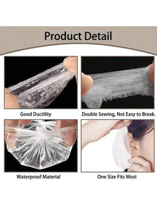 واقيات اذن للاستخدام مرة واحدة، أغطية اذن مقاومة للماء لصبغ الشعر الاستحمام ووالحمام