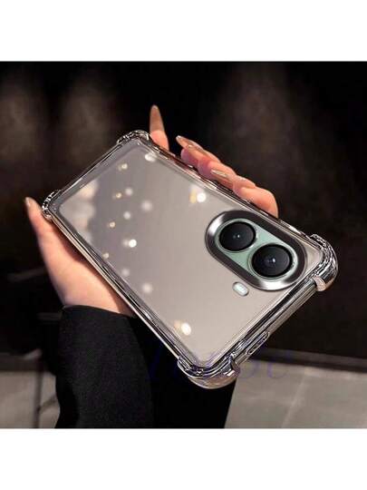 مناسبة لهاتف بوكو X7 برو، مقاومة للسقوط من الأركبع الأربعة، غطاء هاتف شفاف عصري، غطاء واقي لجميع الفصول