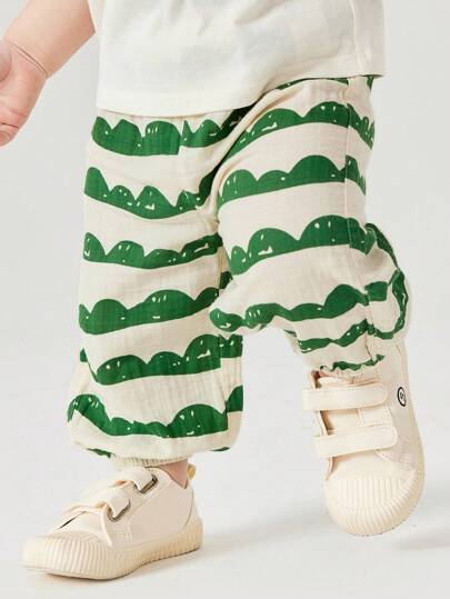 mini bala بنطلونات صيفية للأولاد والبنات، سريعة الجفاف، مانعة للبعوض، فضفاضة، لطيفة الملمس وصديقة لبشرة الطفل ذات بنطلون طويل