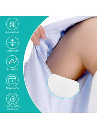100/60 قطعة وسادات عرق تحت الإبط واسعة الحجم، وسادات امتصاص العرق لمرة واحدة مناسبة للجنسين، ذات قدرة امتصاص عالية، بلا رائحة، حماية من التعرق تحت الإبط