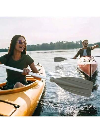 2 قطعة أدوات تجديف قارب كاياك من سبائك الألومنيوم قابلة للفصل، مناسبة للقوارب المنفوخة وقوارب جون وقوارب الكانو