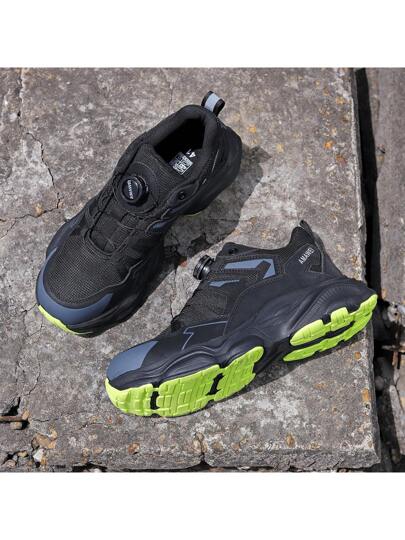 أحذية رياضية بنقاط حماية من الفولاذ للرجال، أحذية عمل غير قابلة للتدمير خفيفة الوزن مريحة وآمنة، أحذية رياضية مقاومة للانزلاق ذات بطانة من المركب لمواقع البناء