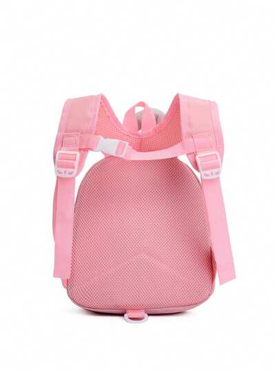 حقيبة ظهر للأطفال بطباعة نمط كرتوني لطيف مشرق، سعة كبيرة متعددة الاستخدامات مع سحاب، مناسبة للسفر والرحلات الخارجية، خفيفة الوزن متعددة الجيوب، مناسبة لطلبة الروضة والمدرسة الابتدائية