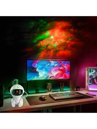 1 قطعة مصباح عرض فضائي كوني حديث - يعمل بالطاقة عبر USB - مع وحدة تحكم عن بعد (بدون بطارية) - زر إعداد إضاءة الميل LED للمجرة - مناسب لترسيم أجواء النوم وتركيبه على المكاتب وغرف النوم - هدية مثالية