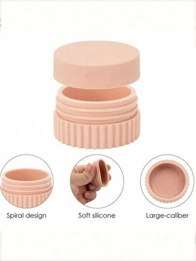 مجموعة حاويات سفر من السيليكون: مانعة للتسرب، قابلة لإعادة الاستخدام، وبالأمثل لتخزين لوشن الجسم، كريم اليد، والمجوهرات