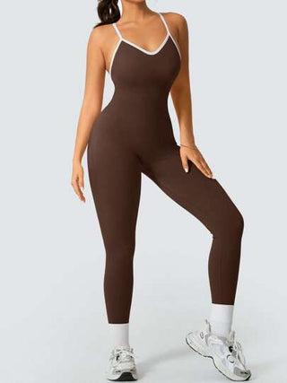 NcmRyu قطعة واحدة جمبسوت رياضية كاجوال للنساء للعناية و اللياقة البدنية و الجري، مناسبة لفصلي الربيع والصيف