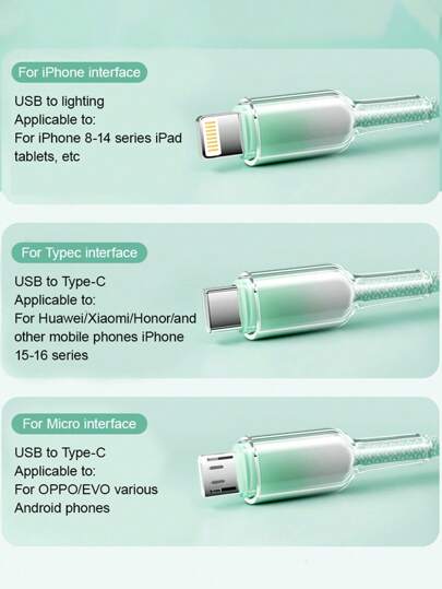 كبل شحن 3 في 1 120 واط من النايلون المنسوج ، شحن سريع متوافق مع آيفون / نوع C / كابل شاحن ميكرو USB ، متوافق مع آيفون 16 15 14 13 12 11 برو ماكس XS ماكس ، متوافق مع سامسونج ، جالكسي S25 ، Redmi ، OnePlus ، متوافق مع هاتف المحمول