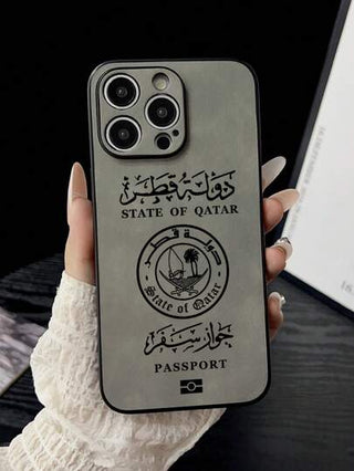 حافظة هاتف محمي من البصمات، مطاطي ناعم بنمط علم قطر 1 قطعة، مقاوم للصدمات ، متوافقة مع أجهزة iPhone11/12/13/14/15/16/16e والأجهزة الأخرى مثل Galaxy و Redmi وOPPO وVivo وInfinix