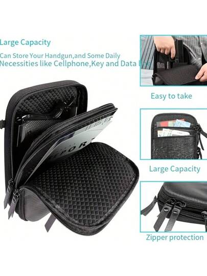 حقيبة خصر تكتيكية بحزمة سرية مخفية للحمل المؤتمن، حقيبة خصر متعددة الوظائف للخارج لتخزين الأسلحة النارية