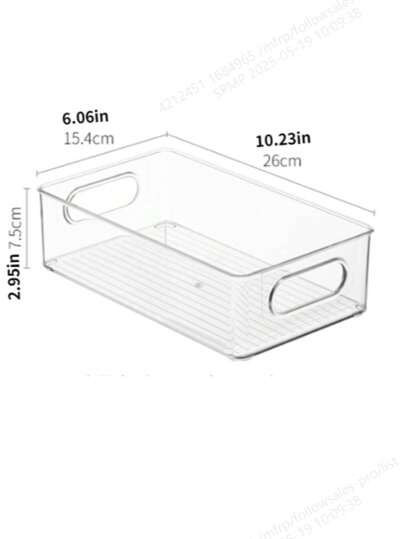 قطعة/قطعتان صندوق تخزين شفاف للحفظ في الثلاجة لعرض الفواكه والخضروات، صندوق تخزين للمطبخ من البلاستيك