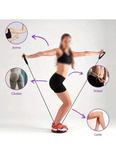 قطعة واحدة من قرص الخصر المُدار بحبل، لوحة منمية للجسم بالعلاج المغناطيسي، قرص نحت الخصر، معدات تمرين الخصر والبطن