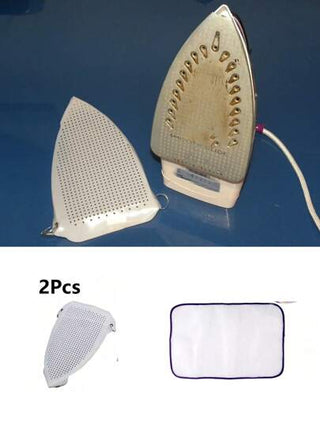 مجموعة من قطعتين / حماية البخار من الحديد الممتاز ومقاوم للحرارة العالية ، حصيرة شبكية للكي ، سهلة التركيب ، حماية لمعطف و بدلات و ملابس العمل ، حصيرة عزل كثيفة للكي لشد وسائد