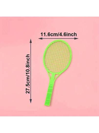 مجموعة مصغرة من 4 قطع: مضارب بادمنتون ومضاربة تنس طاولة مع كرتين، تصميم خفيف الوزن ومتين، مناسبة للبالغين، ألعاب داخلية/خارجية، هدايا أعياد الميلاد، أدوات رياضية (بعض الألوان عشوائية)