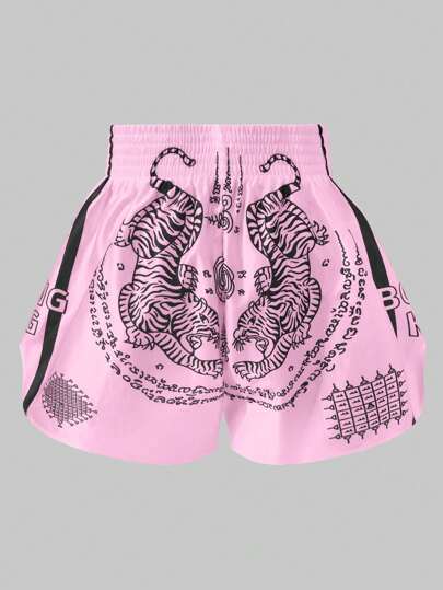 ROMWE MEN شورتات الملاكمة للرجال، موضة الصيف