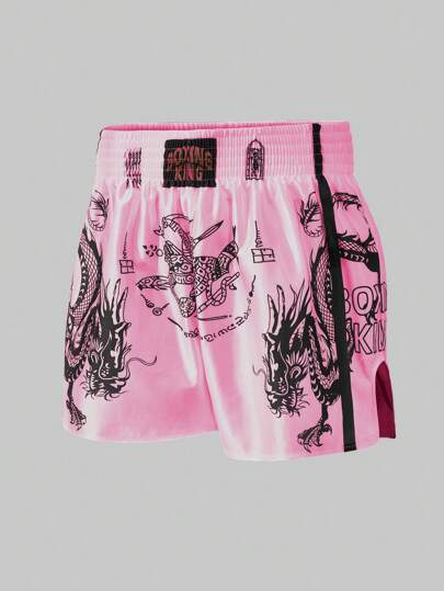 ROMWE MEN شورتات الملاكمة للرجال، موضة الصيف