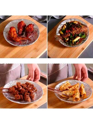 لفة من ورق الألومنيوم القابل للتخلص منه 1 ، متوفرة بأطوال تتراوح من 5 أمتار إلى 20 متر، مقاوم للحرارة، آمن للاستخدام في الفرن، ورق خبز، مقاوم للماء والدهون، مقاوم للحرارة العالية. مناسب للتغليف والحفاظ على الأطعمة والشوي والخبز والبخار وبطانة...