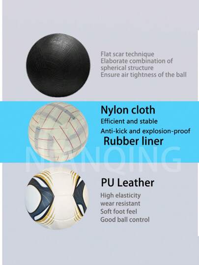 قطعة واحدة كرة كلاسيكية قياسية بربط حراري بدون درزات، من جلد البولي يوريثان المقوى مانع للانزلاق ومقاوم للتآكل بطبقة بطانة من مطاط البوتيل المقوى، متصلب ولا يتشوه بسهولة ذو مطاطية عالية وسهل الركل، مناسب للبالغين والشباب للتدريب والمنافسة، كرة قدم احترافي
