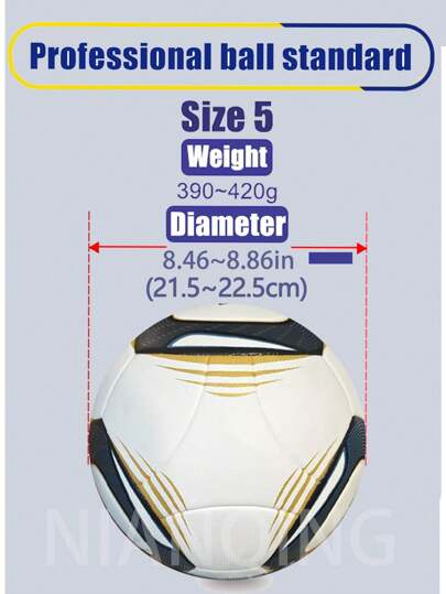 قطعة واحدة كرة كلاسيكية قياسية بربط حراري بدون درزات، من جلد البولي يوريثان المقوى مانع للانزلاق ومقاوم للتآكل بطبقة بطانة من مطاط البوتيل المقوى، متصلب ولا يتشوه بسهولة ذو مطاطية عالية وسهل الركل، مناسب للبالغين والشباب للتدريب والمنافسة، كرة قدم احترافي