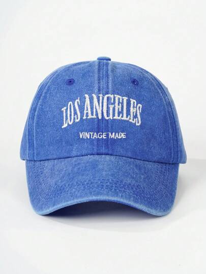 قبعة بيسبول مطرزة بحرف LOSANGELESS، قابلة للتعديل يناسب الجنسين للحماية من الشمس للاستخدام الخارجي، مناسبة للأولاد والبنات والسفر والشاطئ والربيع والخريف