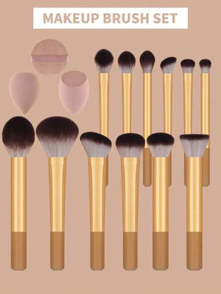 15 قطعة/ 13 قطعة/ 11 قطعة/ 8 قطعة/ 6 قطعة طقم فرش مكياج، يشمل: فرشاة البودرة، فرشاة أحمر الخدود، فرشاة البرايمر، فرشاة ظلال العيون، فرشاة الرموش، فرشاة خط العين، إسفنجة مكياج مائلة، إسفنجة مكياج دائرية، كرة المسحوق الدائرية، كرة المسحوق المثلثة،...