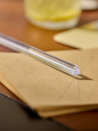 أدوات مكتبية ومدرسية Cirelle قطعة واحدة مسطرة مثلث شفافة, أداة تحجيم تلميذ متعددة الوظائف جميلة بدون علامات