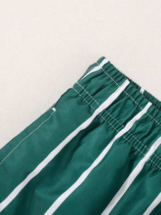 Manfinity Swimmode سراويل السباحة المخطط للرجال ، عصرية للصيف ، هاواي