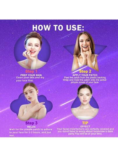 1400 قطعة من بقع الجهد بشكل نجمي (7 ألوان)، غطاء للوجه، عزز جاذبيتك، احتفالات متعددة، خالي من العطور، بدون بارابين، للبالغين، مناسب لجميع أنواع البشرة، بدون عطور، بدون مكونات