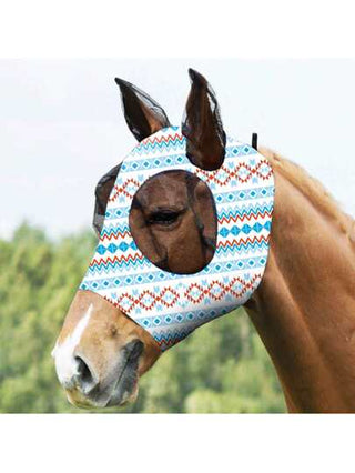 قناع وجه مطبوع برسوم الخيل ناعم ومطاطي، واقي من الأشعة فوق البنفسجية قابل للتنفس، لطيف على البشرة، بنمط زهري أزرق وأبيض