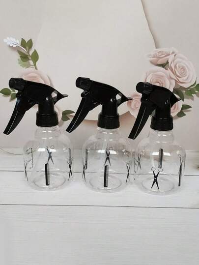 زجاجة رش للشعر سعة 250 مل، قاطعة شعر صغيرة بخاخ مياه للحلاقة، بخاخ صغير شفاف يعمل باليد