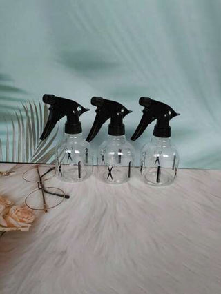 زجاجة رش للشعر سعة 250 مل، قاطعة شعر صغيرة بخاخ مياه للحلاقة، بخاخ صغير شفاف يعمل باليد