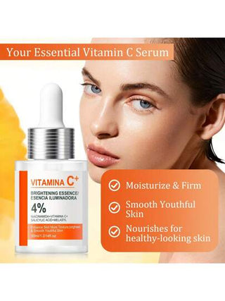 LANEMAY مصل فيتامين سي المنشط - ينشط البشرة الباهتة، يقلل من البقع الداكنة والتصبغ، يقوم بتنعيم وتحسين نسيج البشرة - مثالي لجميع أنواع البشرة